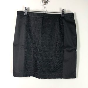NEW Ellie Kai $140 Black Lace Pencil Skirt 277